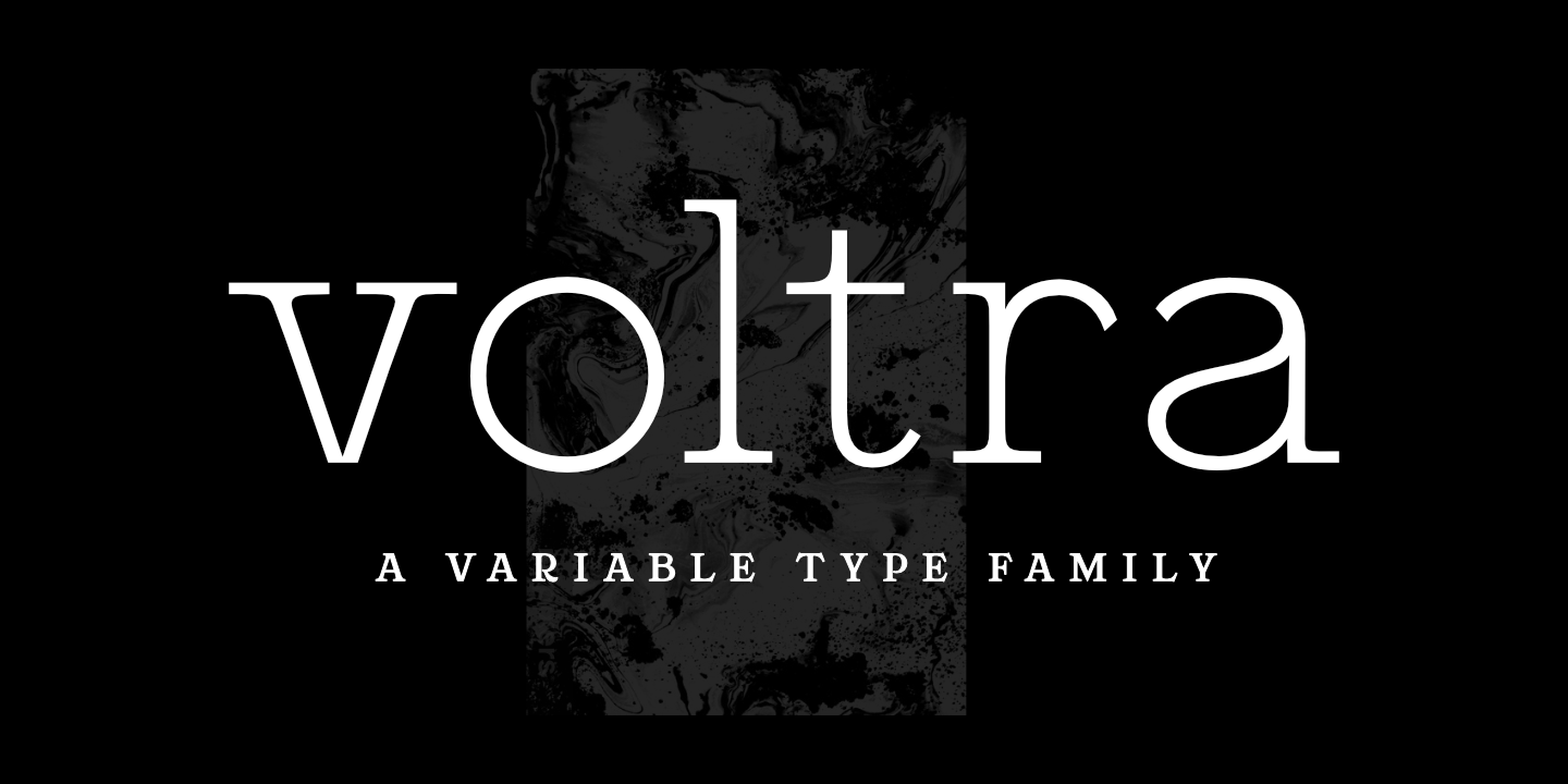 Пример шрифта ZT Voltra